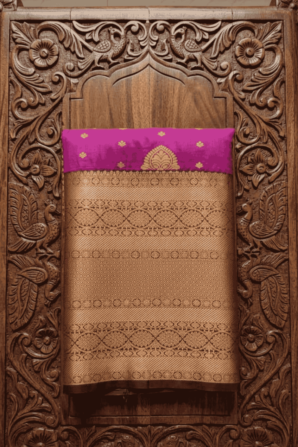 Rohini Silk Saree Dark Magenta