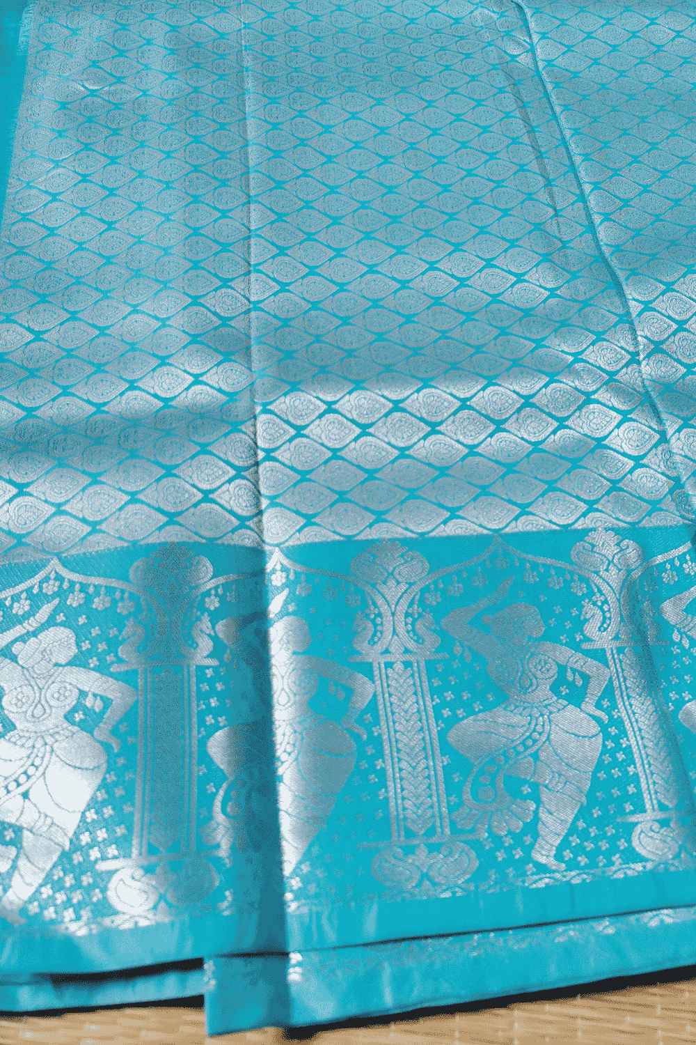 Samudrika silk saree aqua blue