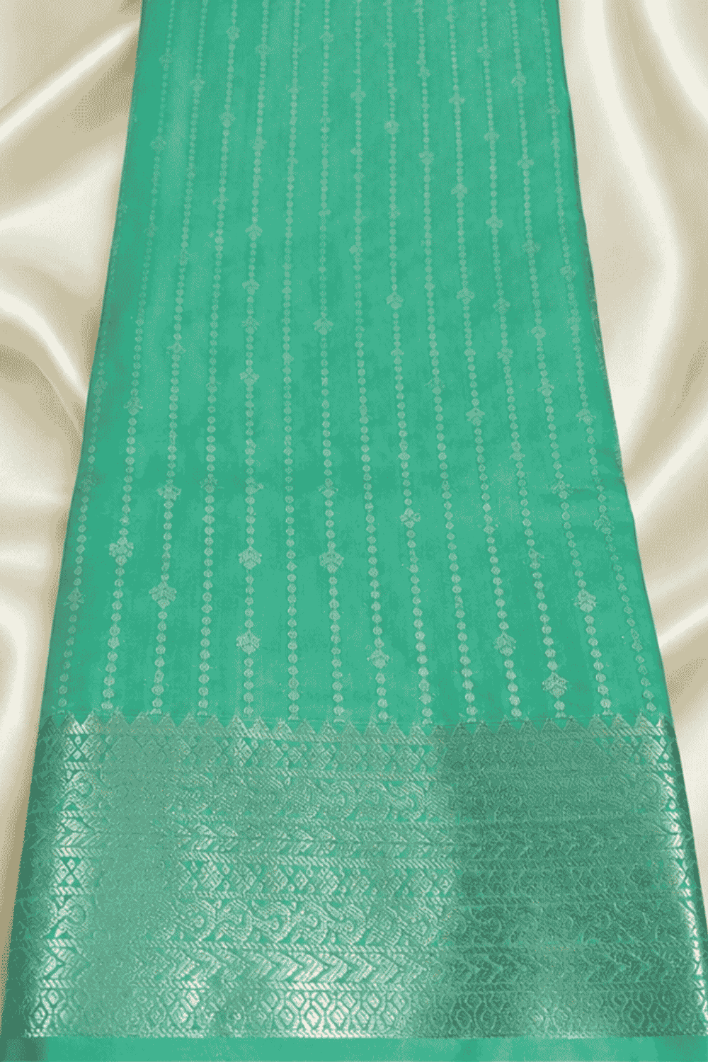 Samudrika silk saree sea green