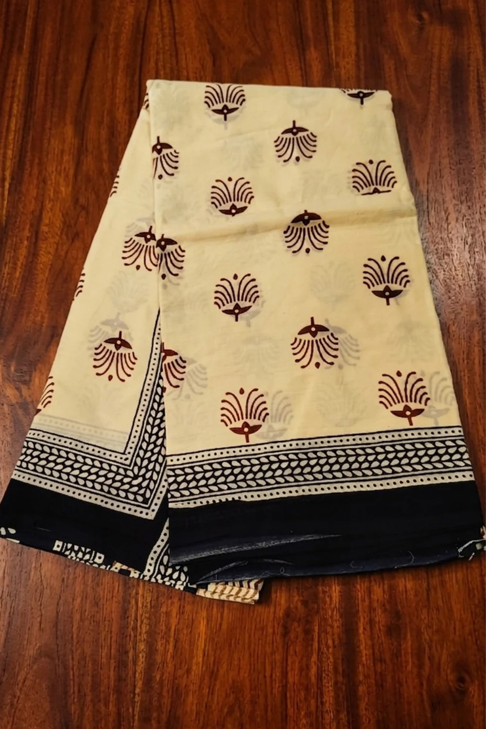 Jaipur Cotton Saree Beige