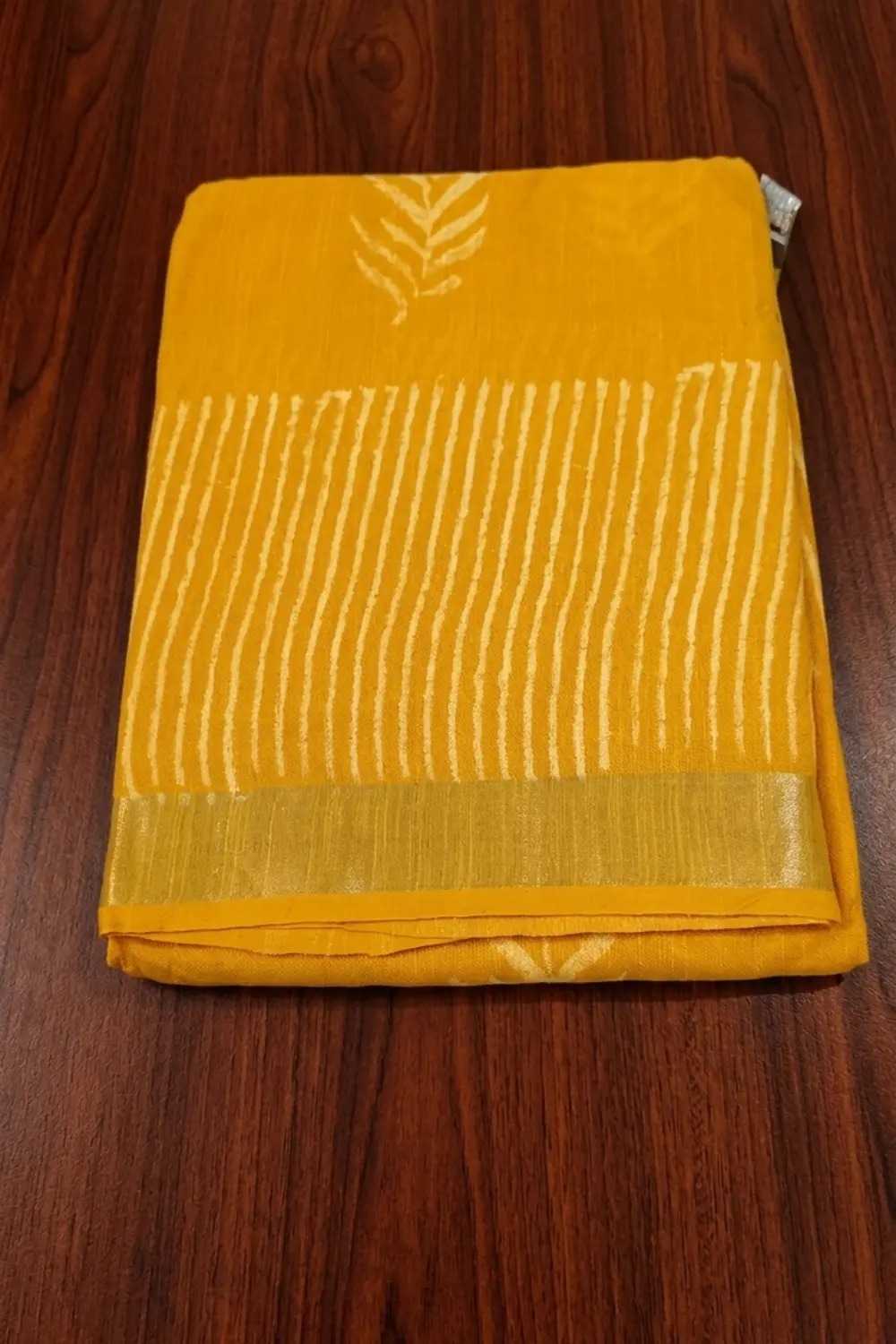 Linen Saree Yellow