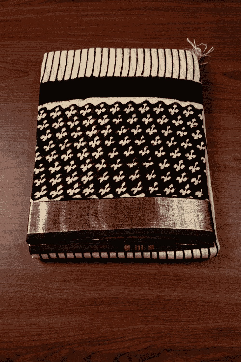 Linen Saree Off White